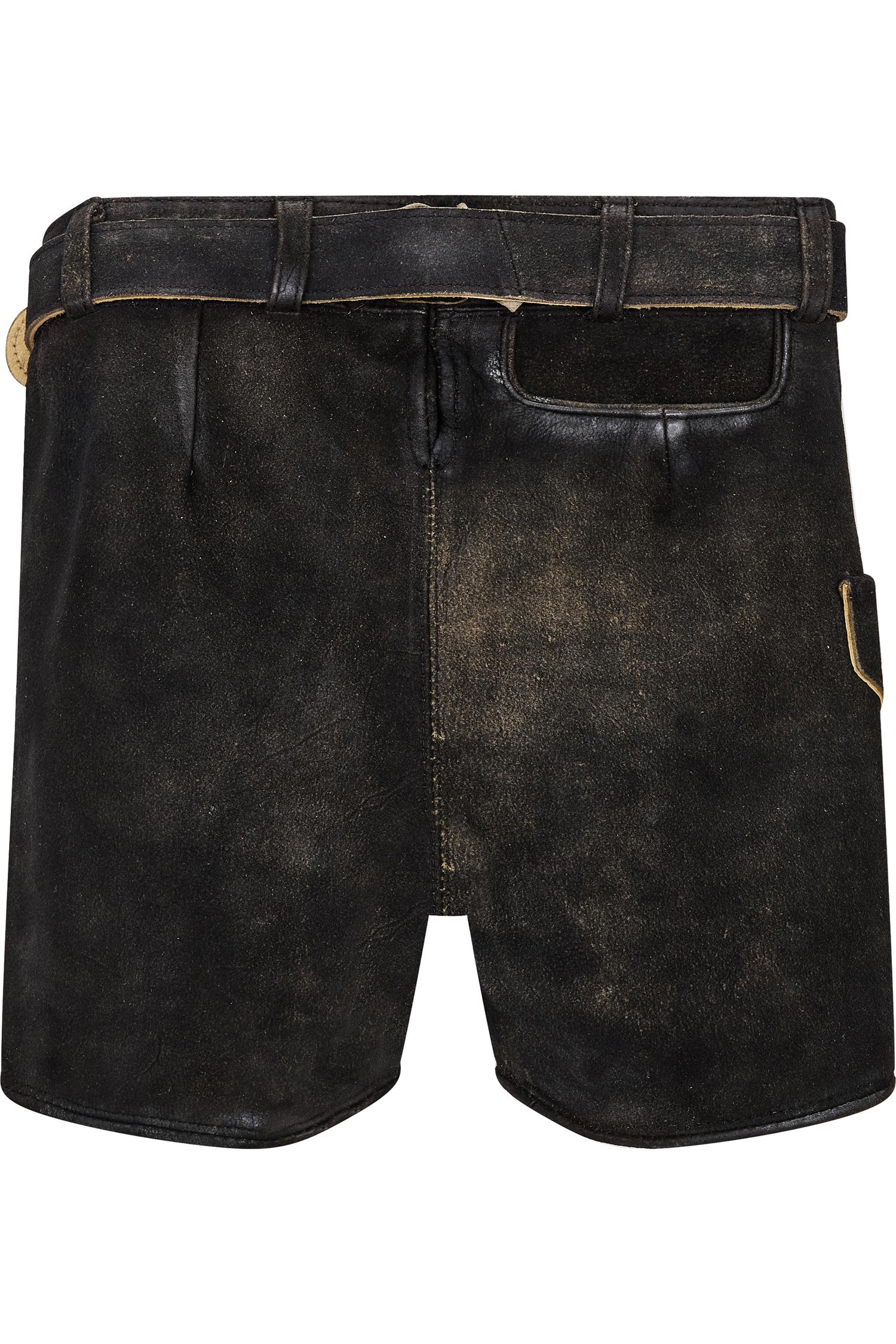 Dunkelbraune Kinderlederhose Winkler von Gamsbock